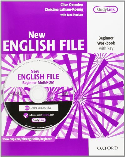 Imagen de archivo de New English File: Beginner: Workbook with key and MultiROM Pack: Six-level general English course for adults a la venta por Greener Books