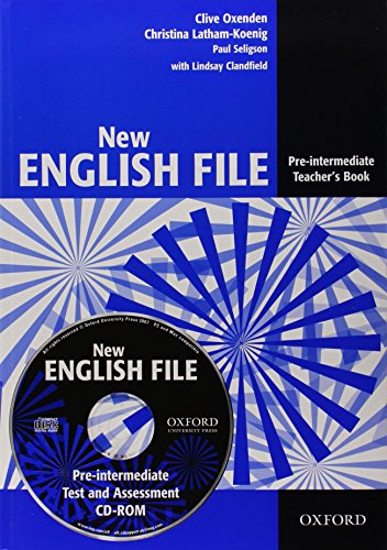 9780194518888: New English File: Pre-intermediate: Teacher's Book with Test and Assessment CD-ROM: Six-level general English course for adults