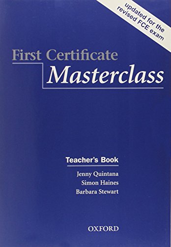 Beispielbild fr First Certificate Masterclass: Teacher's Book zum Verkauf von medimops
