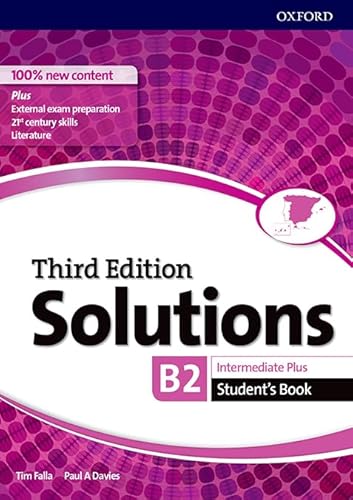 Beispielbild fr Solutions 3rd Edition Intermediate Plus. Student's Book zum Verkauf von Hamelyn