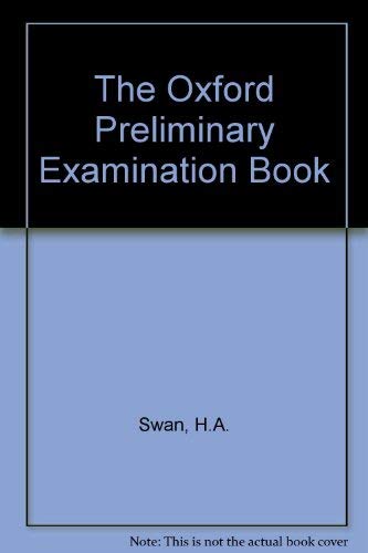 9780194532785: The Oxford Preliminary Examination Book
