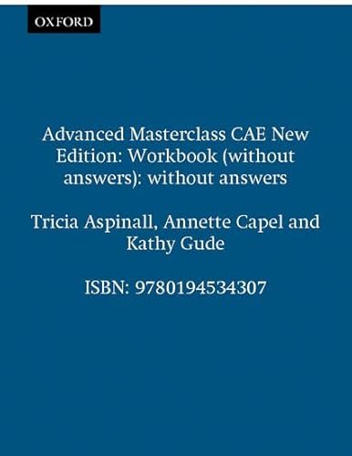 9780194534307: Advanced Masterclass Cae Workbook