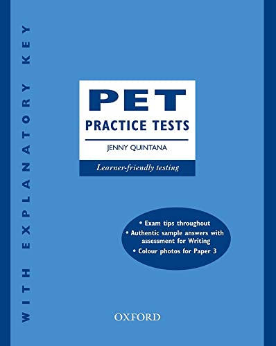 Beispielbild fr PET, Practice Tests, Workbook w. Explanatory Key: With Key zum Verkauf von medimops