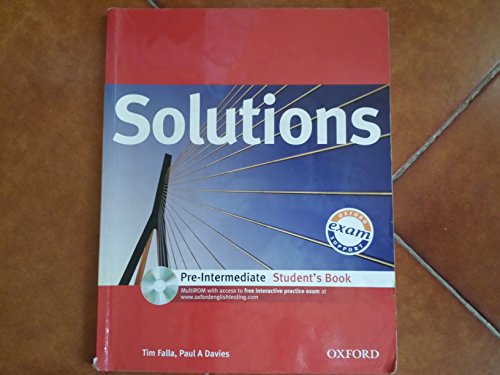 Beispielbild fr Solutions: Pre-intermediate: Student's Book with MultiROM Pack zum Verkauf von medimops