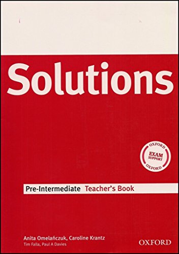 9780194551779: Solutions Pre-Intermediate: Teacher's Book