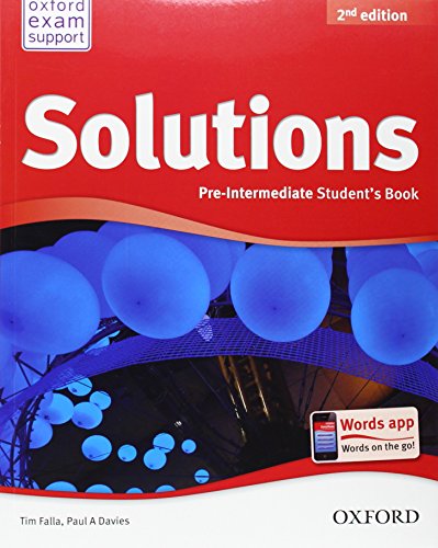 Imagen de archivo de Solutions: Pre-Intermediate: Student's Book a la venta por AwesomeBooks