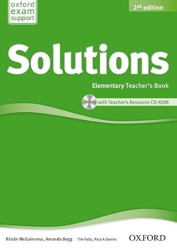 Beispielbild fr Solutions Elementary: Teacher's Book & CD-ROM Pack 2nd Edition (Solutions Second Edition) zum Verkauf von medimops