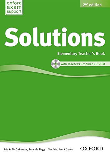 Imagen de archivo de Solutions Elementary: Teacher's Book & CD-ROM Pack 2nd Edition (Solutions Second Edition) a la venta por medimops