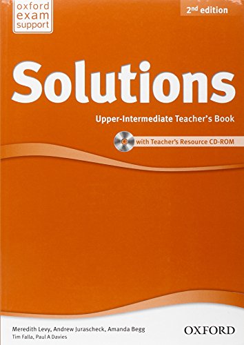 Imagen de archivo de SOLUTIONS 2ND EDITION UPPER-INTERMEDIATE. TEACHER'S BOOK & CD-ROM PACK a la venta por Zilis Select Books