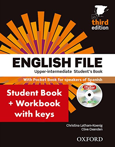 ENGLISH FILE 3RD EDITION UPPER-INTERMEDIATESTUDENT S BOOK + WORKBOOK WITH KEY PA