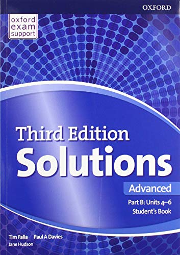 Imagen de archivo de Solutions: Advanced: Student's Book B Units 4-6: Leading the way to success a la venta por Revaluation Books