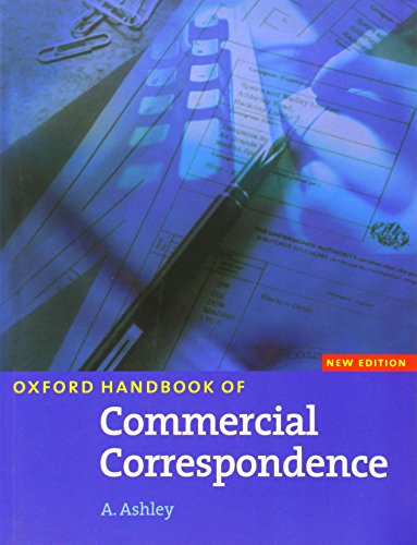 Beispielbild fr Oxford Handbook for Commercial Correspondence. Intermediate to Advanced (Elt) zum Verkauf von medimops