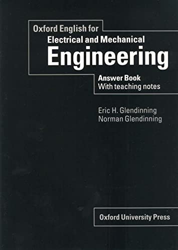 9780194573931: Oxford English for Electrical and Mechanical Engineering Teacher's Book (English for Careers)