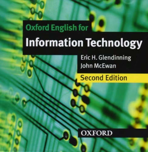 Stock image for Oxford English for Information TechnoGlendinning, Eric; McEwan, John for sale by Iridium_Books