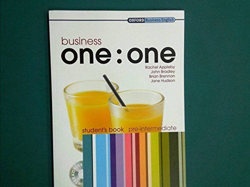 Imagen de archivo de Business one:one. Pre-Intermediate - Student's Pack (Book and CD) a la venta por medimops