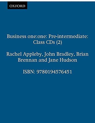 9780194576451: Business one:one Pre-intermediate: Business One to One Pre-Intermediate. Class Audio CD (English for Business)