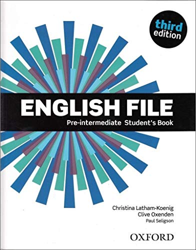 Imagen de archivo de English File Third Edition Pre Intermediate Student Book a la venta por Buchpark