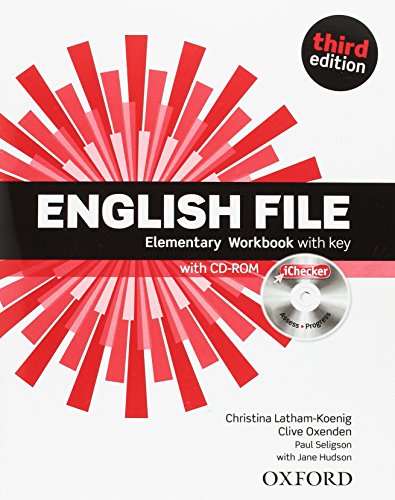 9780194598712: English File Elementary Workbook with Key (1Cdrom)