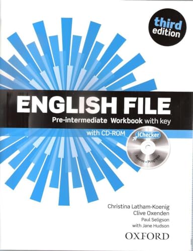 Beispielbild fr English File Third Edition: English File 3rd Edition Pre-intermediate. Workbook with Key And Ichecker zum Verkauf von Hamelyn