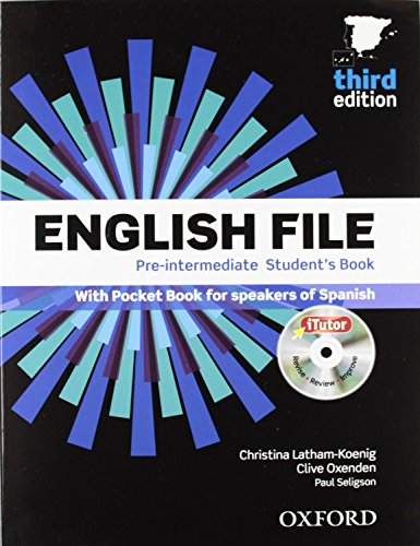 Imagen de archivo de ENGLISH FILE 3RD EDITION PRE-INTERMEDIATE. STUDENT'S BOOK + WORKBOOK WITH KEY PA a la venta por Zilis Select Books