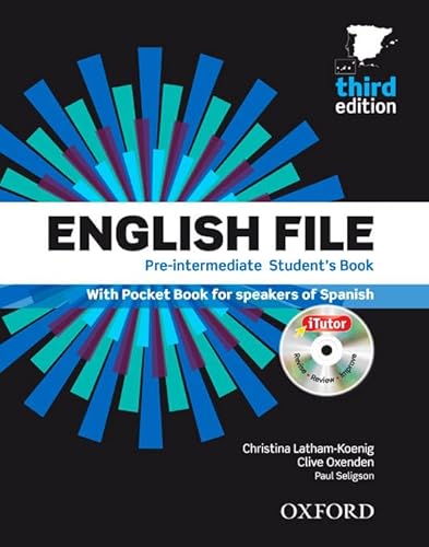 Imagen de archivo de English File Pre-Intermediate: Student's Book, ITutor and Pocket Book Pack 3rd Edition (English File Third Edition) a la venta por medimops