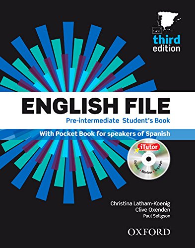Stock image for English File Pre-Intermediate: Student's Book, ITutor and Pocket Book Pack 3rd Edition (English File Third Edition) for sale by medimops