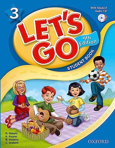 Beispielbild fr Let's Go 3 Student Book with CD: Language Level: Beginning to High Intermediate. Interest Level: Grades K-6. Approx. Reading Level: K-4 zum Verkauf von ZBK Books