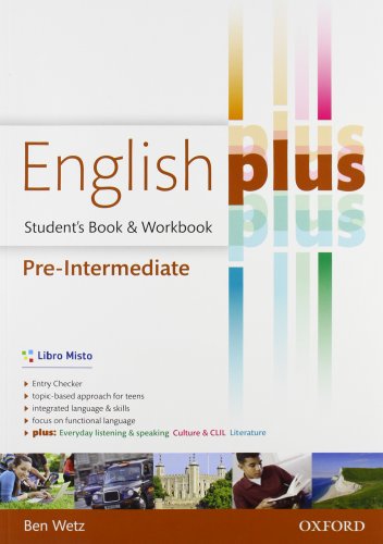 9780194648448: English plus. Pre-intermediate. Entry checker-Student's book-Workbook. Per le Scuole superiori. Con e-book. Con espansione online