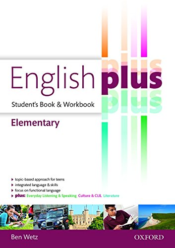 9780194649858: English plus elementary : premium 2.0. Student book-Workbook. Per le Scuole superiori. Con e-book. Con espansione online