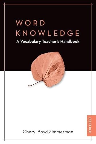 Stock image for Word Knowledge: A Vocabulary Teacher's Handbook for sale by BooksRun