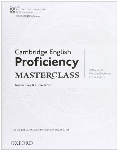 9780194705219: Proficiency Masterclass: Answer Bklt 2012 3rd Edition