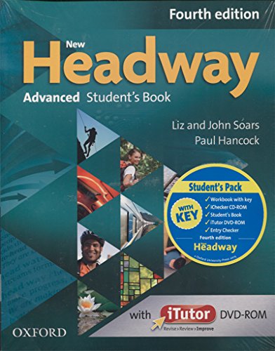 Stock image for NEW HEADWAY 4TH EDITION ADVANCED. STUDENT'S BOOK + WORKBOOK WITH KEY for sale by Zilis Select Books