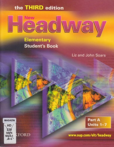 Imagen de archivo de New Headway 3rd edition Elementary. Student's Book A (Headway ELT) a la venta por HPB-Red