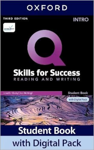 Beispielbild fr Q: Skills for Success: Intro Level: Reading and Writing Student Book with Digital Pack zum Verkauf von PBShop.store US