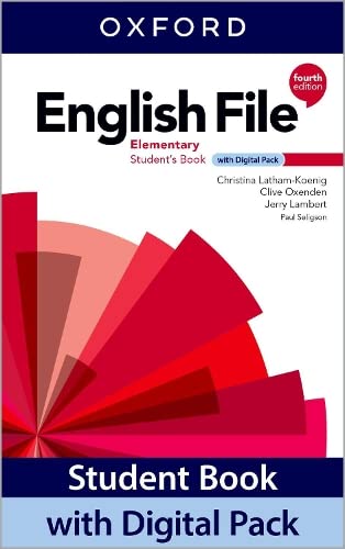 Imagen de archivo de English File Elementary 4 Ed - Students Book + Digital Pack a la venta por Juanpebooks