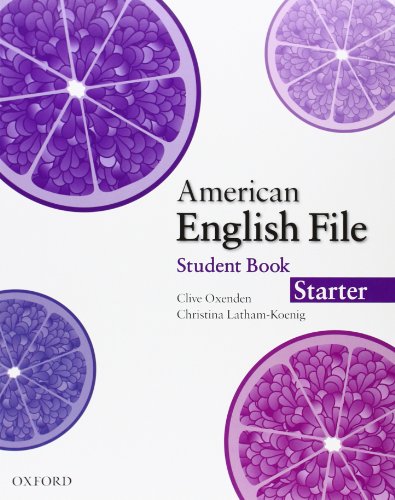 Imagen de archivo de American English File Starter Student Book a la venta por HPB-Movies