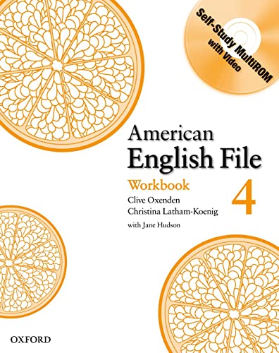 9780194774666: American English File Level 4: Workbook with Multi-ROM Pack