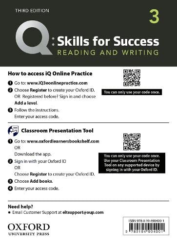 Stock image for Q: Skills for Success: Level 3: Reading and Writing Teacher's Access Card for sale by Revaluation Books