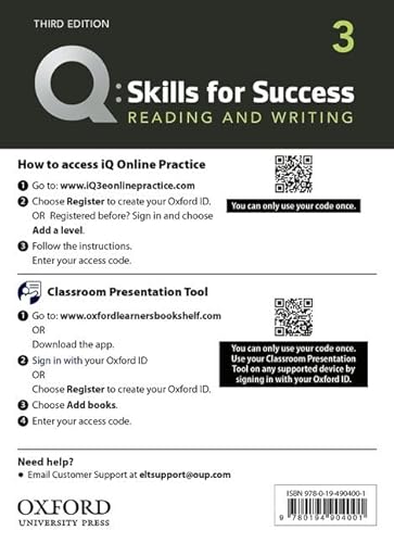 9780194904001: Q: Skills for Success: Level 3: Reading and Writing Teacher's Access Card (Q: Skills for Success)