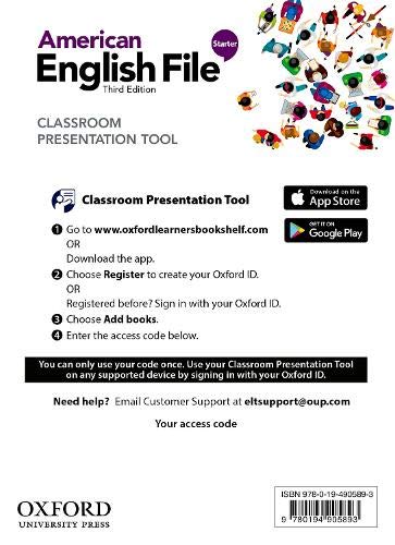 Imagen de archivo de American English File: Starter: Classroom Presentation Tool Access Card: Deliver heads-up lessons a la venta por Revaluation Books