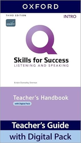 Imagen de archivo de Q: Skills for Success: Intro Level: Listening and Speaking Teacher's Handbook with Teacher's Access Card a la venta por Revaluation Books