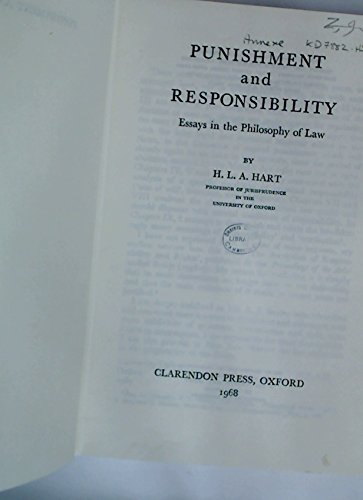 9780195001624: PUNISHMENT AND RESPONSIBILITY: ESSAYS IN THE PHILOSOPHY OF LAW