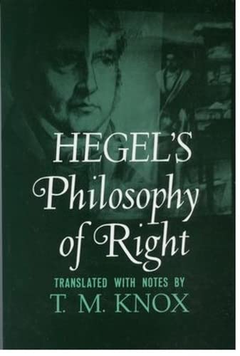 9780195002768: Hegel's Philosophy of Right (Galaxy Books): 202