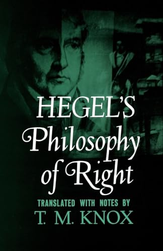 Hegel's Philosophy of Right (9780195002768) by Georg Wilhelm Friedrich Hegel