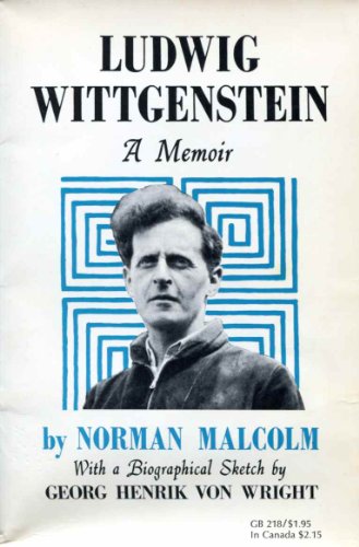 Beispielbild fr Ludwig Wittgenstein : A Memoir zum Verkauf von Better World Books