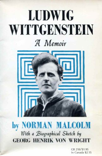 9780195002829: Ludwig Wittgenstein: A Memoir (Galaxy Books)
