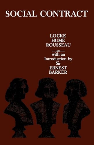 Imagen de archivo de Social Contract: Essays by Locke, Hume, and Rousseau a la venta por SecondSale