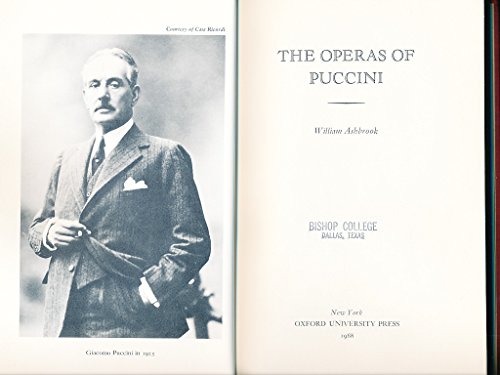 9780195003949: The Operas of Puccini.