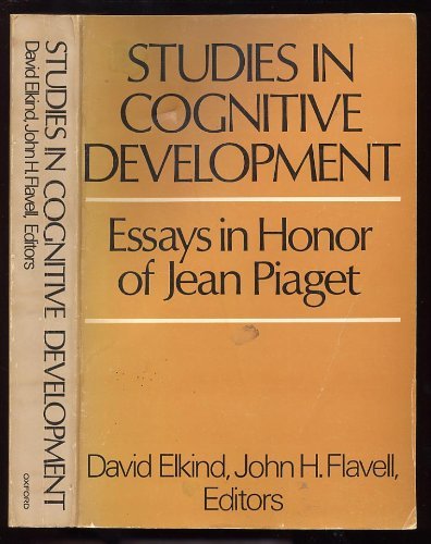 Imagen de archivo de Studies in Cognitive Development: Essays in Honor of Jean Piaget a la venta por Wonder Book