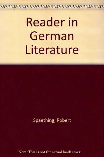 9780195010602: Reader in German Literature